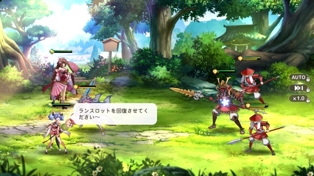 少女ウォーズのターン制バトル