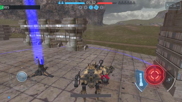 War Robotsのプレイ画面
