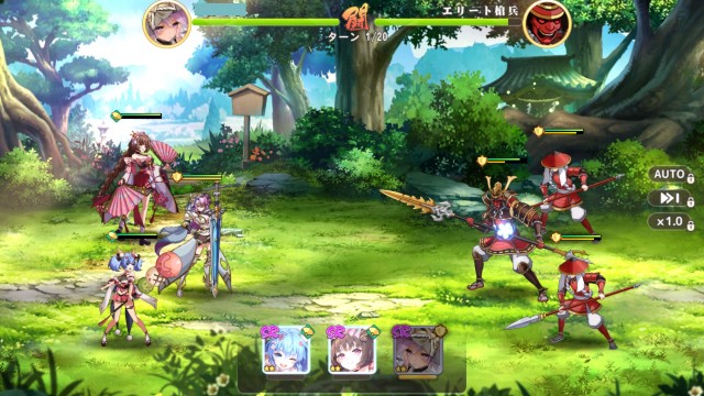 少女ウォーズのスマホゲーム画像